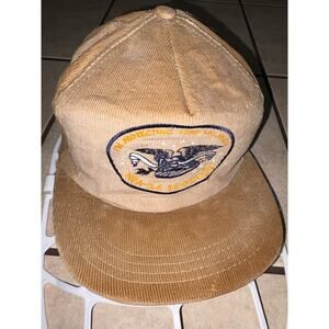 Vintage NRA hat corduroy eagle SnapBack